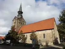 Wunstorf, Stadtkirche St. Bartholom�us, erbaut ab 1228, Kirchenschiff erbaut um 1700 (07.10.2021)
