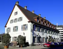 Freiburg, Hotel, Restaurant und Biergarten  Sch�tzen  am Rande der Innenstadt, Feb.2022