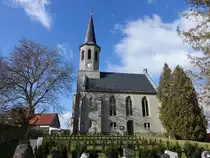Drei�igacker, evangelische Kirche zur Barmherzigkeit Gottes, erbaut 1863 (26.02.2022)
