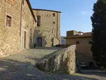 Castiglion Fiorentino, Kirche Sant Angelo al Cassero in der Fortezza, erbaut ab 1191 (26.03.2022)