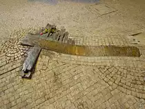 Das Mahnmal f�r Jan Palach und Jan Zaj�c befindet sich am Wenzelsplatz in Prag. Beide verbrannte sich aus Protest gegen den Einmarsch der Truppen des Warschauer Pakts in die Tschechoslowakei im Jahre 1968 selbst und liefen in Flammen stehend vom Nationalmuseum auf den Wenzelsplatz.