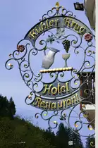 Freiburg-G�nterstal, Hotel-Restaurant  K�hler Krug , 1904 erbautes Traditionslokal, April 2022