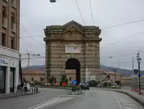 Ancona, Porta San Pio in der Via Ventinove Settembre (31.03.2022)