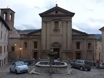 Fossombrone, Kathedrale St. Aldebrando, erbaut von 1772 bis 1784 (01.04.2022)