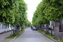 Lange Stra�e in Arnis. Arnis ist mit weniger als 300 Einwohnern die nach der Einwohnerzahl kleinste Stadt Deutschlands. Aufnahme: 22. Mai 2022.