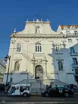 Die Kirche Unserer Lieben Frau von Loreto (Igreja Nossa Senhora do Loreto) wurde bei einem Erdbeben stark besch�digt und 1785 wieder aufgebaut. (Lissabon, Januar 2017)