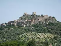 Blick auf die Altstadt von Montemassi, Provinz Grosseto (22.05.2022)