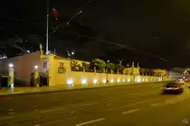 Der 1559 gebaute Nationalpalast von Bel�m ist heute Sitz des portugiesischen Staatspr�sidenten. (Lissabon, Januar 2017)