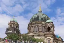 Berliner Dom gesehen von der Spree an der Liebknechtbr�cke am 11.06.2022