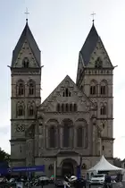 Die von 1900 bis 1903 errichtete Herz-Jesu-Kirche geh�rt zu den bedeutendsten neuromanischen Sakralbauten in Deutschland. (Koblenz, September 2013)