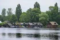 Bootsh�user vor der Franzosenstra�e am Schweriner See. Aufnahme: 17. Juni 2022.