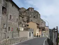 Ausblick auf die Altstadt von Bomarzo auf einem Tuffh�gel an den Ausl�ufern der Monti Cimini (24.05.2022)