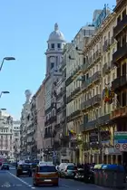Unterwegs auf einer der bekanntesten Stra�en von Barcelona, La Rambla. (Barcelona, Februar 2013)