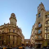 Historische Geb�ude in Barcelona, die als Hotel genutzt werden. (Februar 2013)