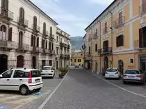 Sulmona, historische Pal�ste an der Piazza Plebiscito (26.05.2022)