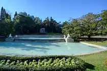 Unterwegs in den k�niglichen G�rten Joan Maragall (Jardins de Joan Maragall) etwas abseits des Zentrums in Barcelona. (Februar 2013)