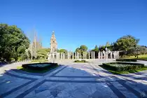 Im Bild die k�niglichen G�rten Joan Maragall (Jardins de Joan Maragall), welche sich etwas abseits des Zentrums von Barcelona befinden. (Februar 2013)