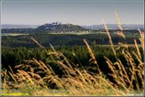 Abendlicher Blick vom Oederaner Berg hin�ber nach Augustusburg, aufgenommen am 23.06.08.
