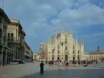 Mit dem Bau des Mail�nder Doms wurde bereits 1386 begonnen, ab dem Jahr 1567 wurde mit der Gestaltung der Fassade im klassisch-barocken Stil begonnen, welche erst im Jahr 1805 beendet waren. (Juni 2014)