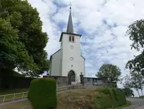 Derenbach, Pfarrkirche Saint-Madeleine in der Stra�e Am Dueref (21.06.2022)