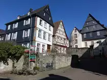 Diez, Fachwerkh�user am Schlo�berg (19.03.2022)