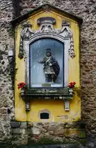 Ein Schrein im Gem�uer der Festungsanlage Castelo de S�o Jorge, so gesehen Anfang Dezember 2016 in Lissabon.