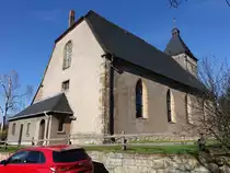 Uelleben, evangelische St. Johannes Kirche, erbaut um 1640 (16.04.2022)