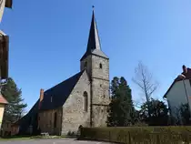 Blankenhain, evangelische Kirche St. Severi, erbaut von 1481 bis 1493 (17.04.2022)
