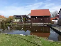 Ellichleben, L�schteich in der Steingasse (17.04.2022)