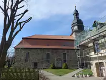 Ellichleben, Pfarrkirche zum Frieden Gottes, erbaut 1720 (17.04.2022)