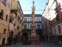 Neapel, San Gennaro Denkmal an der Piazza Cardinale Sisto Riario Sforza (23.09.2022)