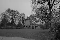 Das um das Jahr 1281 erbaute Heident�rmchen ist ein Rest der mittelalterlichen Stadtmauer von Speyer. (Dezember 2014)