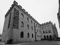 Das Hambacher Schloss von S�dwesten aus gesehen. (Neustadt, Dezember 2014)