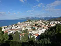 Sperlonga, Ausblick auf die H�user in der Neustadt (21.09.2022)