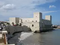 Trani, Castello Normanno Svevo, erbaut von 1233 bis 1249 (27.09.2022)