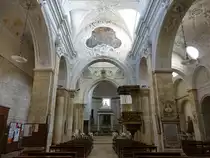Rutigliano, Innenraum der Pfarrkirche St. Maria della Colonna (28.09.2022)