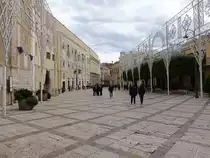 Gravina di Puglia, Geb�ude an der Piazza Benedetto (29.09.2022)