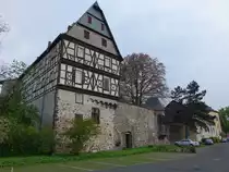 Gr�nberg, Universit�tsbau, Wirtschaftsgeb�ude des Antoniterkloster, erbaut um 1500 (30.04.2022)