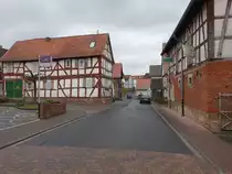 Hachborn, Fachwerkh�user am B�rgerhaus (30.04.2022)