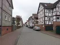 Hassenhausen, Fachwerkh�user in der Zwester Ohm Stra�e (30.04.2022)