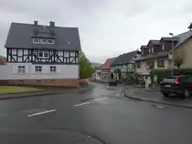 Lohra, Fachwerkh�user am Lindenplatz (30.04.2022)