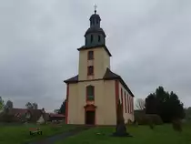 Oberweimar, evangelische St. Martin Kirche, erbaut 1733 (30.04.2022)