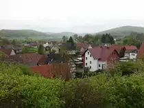 Fachwerkh�user im Ortskern von Rollshausen (30.04.2022)