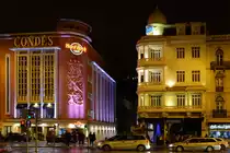 Das Hard Rock Cafe in Lissabon befindet sich im 1951 gebauten Geb�ude des ehemaligen Cinema Condes. (Januar 2017)