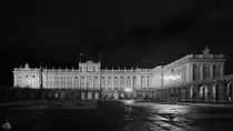 Der K�nigliche Palast (Palacio Real) in Madrid wurde in den Jahren 1738 bis 1764 im Barockstil erbaut und ist die offizielle Residenz der spanischen K�nige. (November 2022)