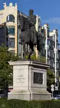 Das Denkmal f�r den spanischen General und Politiker Baldomero Espartero (Estatua de Espartero) wurde 1886 feierlich eingeweiht. (Madrid, November 2022)