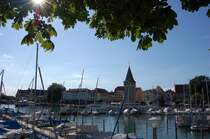 Lindau vom Jachthafen aus am sp�ten Nachmittag des 04.07.08