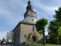 Wahlen, evangelische Kirche, erbaut von 1779 bis 1781, steinsichtige Saalkirche aus Bruchsteinen nach einem Entwurf von Lorenz Friedrich M�ller (15.05.2022)