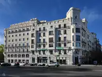 Ein Stadth�userreihe im Zentrum von Madrid. (November 2022)