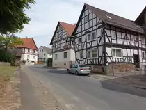 Krauthausen, Fachwerkh�user in der Ulfetalstra�e (03.06.2022)